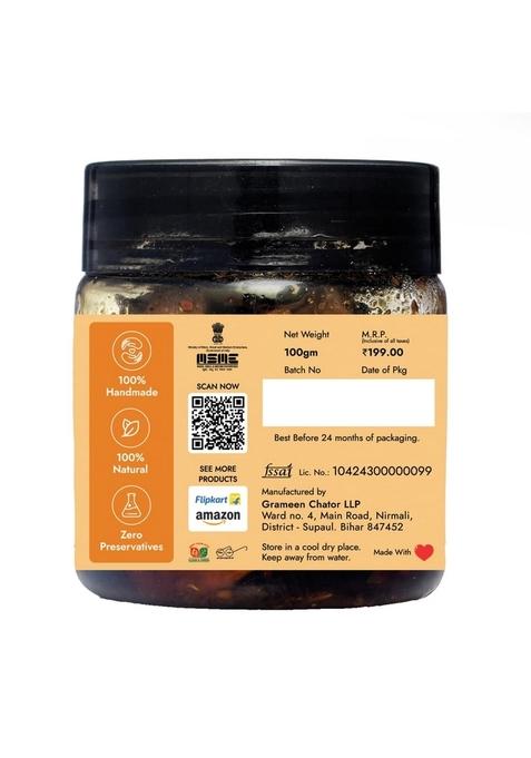 Grameen Chator Jackfruit Pickle 100G Pack Of 1 | Authentic Homemade Traditional Achar |No Artificial Preservatives| Less Oil Sun Dried Spicy Tangy