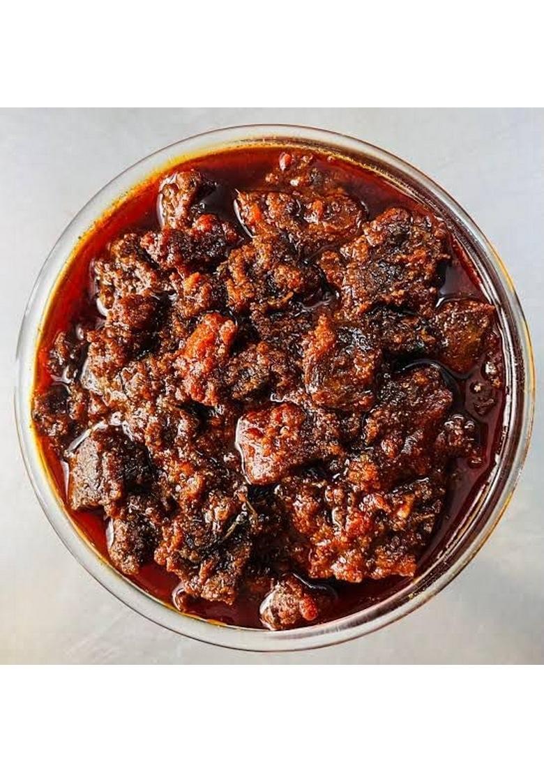 Mj Taste Natural Mutton Pickle | Traditional Andhra Style Spicy Tangy Achar Rich Aromatic With Handcrafted Indian Spices No Preservatives Home Made