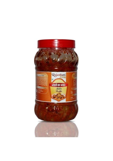 Rajasthani Swaad Gooseberry Pickle Traditional Homemade Awla Achar Organic Amla | Less Oil No Preservatives Jar Of 1 Kg