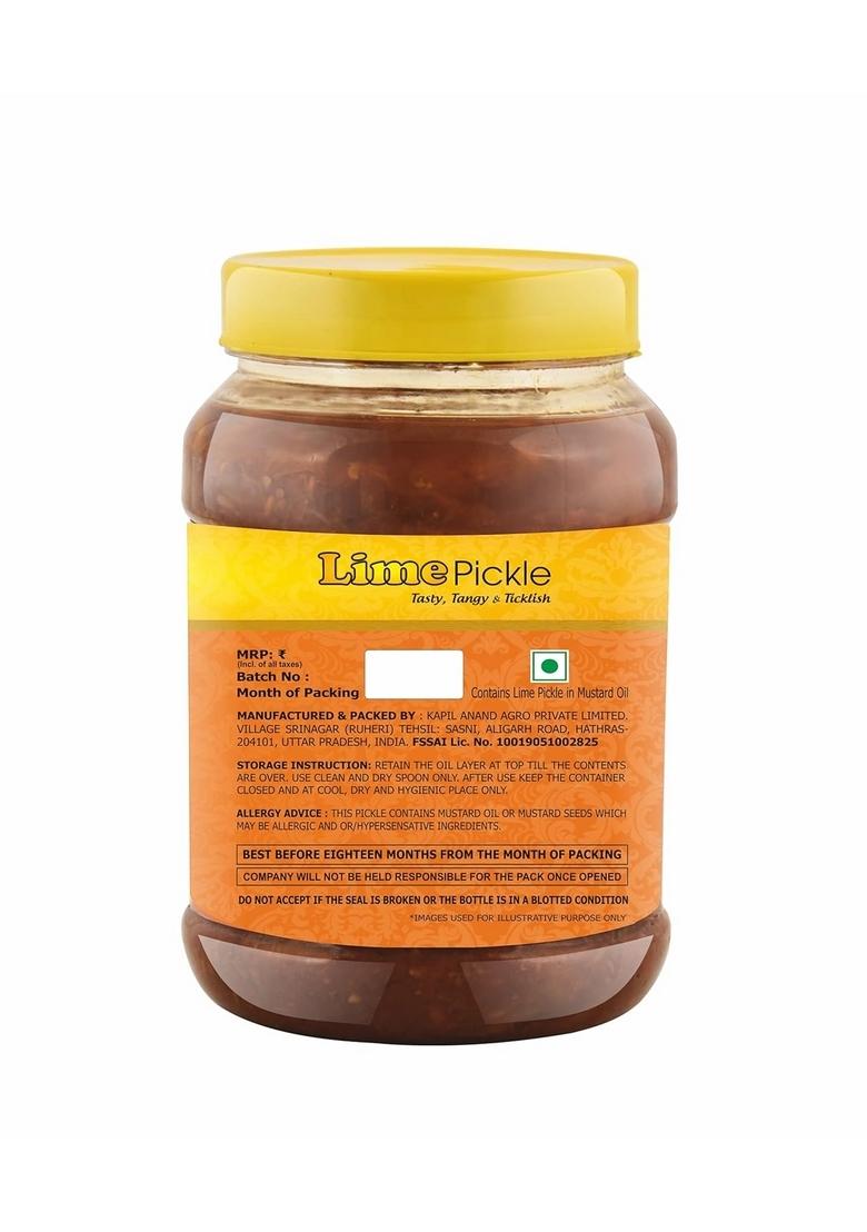 Everin Homemade Tasty Tangy And Ticklish Lime Pickle 1 Kg