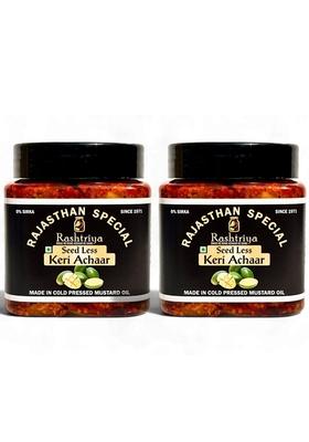 Rashtriya Achaar Rajasthan Special Authentic Homemade Seedless Keri Mango Pickle | Cold Pressed Mustard Oil Pack Of 2 X 300G