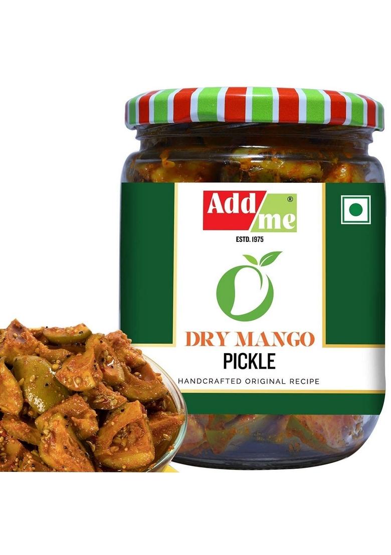 Add Me Homemade Dry Mango Pickle 500 Gm Sukha Aam Ka Achar Lasoda Gunda Pickles 500Gm Gujrati Masala Lasode Mixed Combo Offer Glass Pack