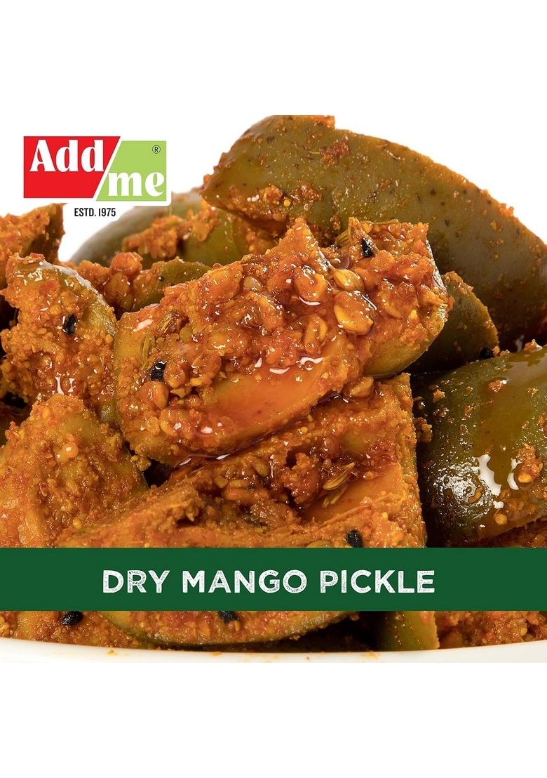 Add Me Homemade Dry Mango Pickle 500 Gm Sukha Aam Ka Achar Lasoda Gunda Pickles 500Gm Gujrati Masala Lasode Mixed Combo Offer Glass Pack