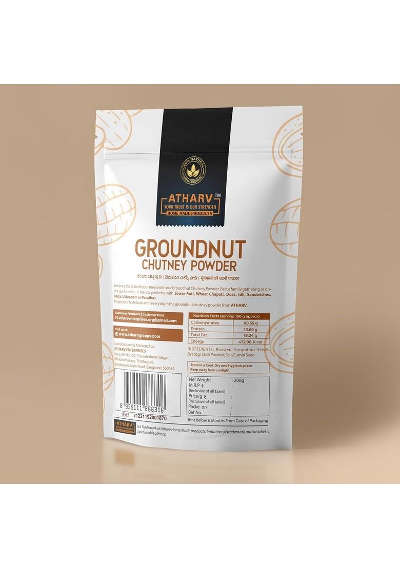 Atharv Home Made Products Groundnut Chutney Powder Pack Of 5 1Kg
