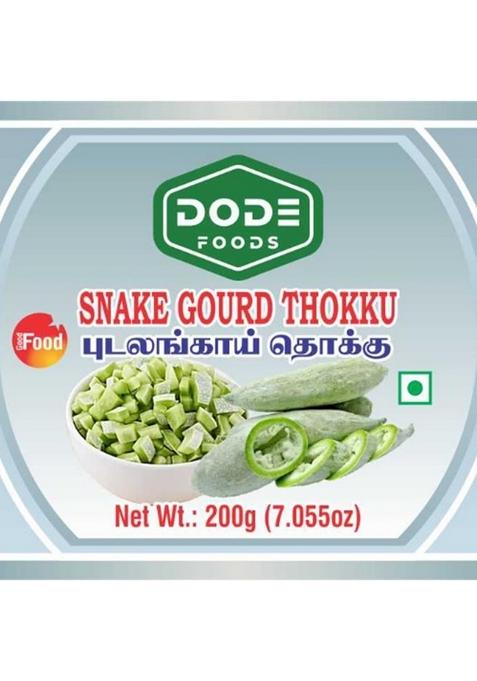 Dode Foods Snake Gourd Thokku 200G | Traditional South Indian Pickle Style Fiber Rich Healthy Authentic Taste Ready To Eat Vegetarian