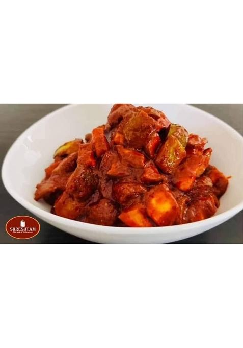 Shreshtam | Cut Mango Pickle Kerala Style 500G Homemade No Aritifical Flavours Preservatives Vinegar Garlic