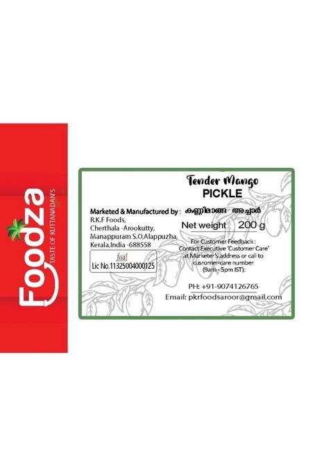 Foodza Prawn And Tender Mango Pickle 200 Gm In Glass Bottle Jar | Spicy Tasty Pack Of 2