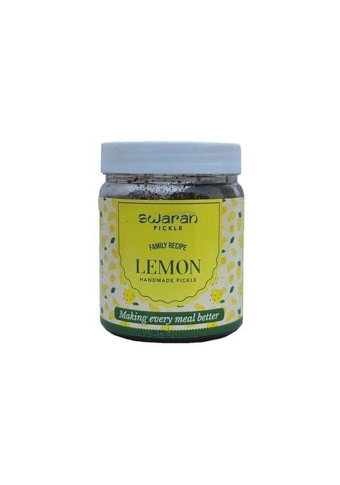 Swaran Lemon Pickle Nimbu Achar 250 Gm | Without Oil Homemade Recipe Sweet Sour And Tangy Flavor Khatta Meetha Ka Achaar Chemical Free No Artificial Preservatives