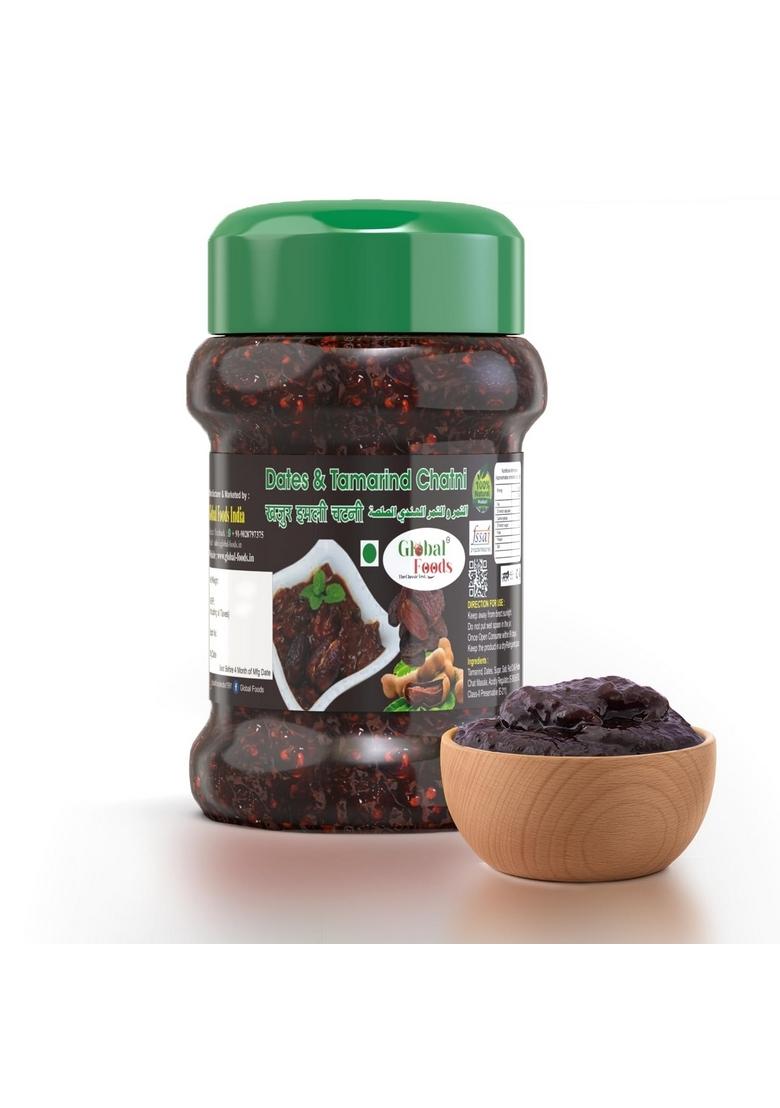 Global Foods Delicious Tangy Pure Tamarind Date Chutney 200Gm Khatti Mithi Imli Khajoor Homemade Style Sauce Bottle Soul Pickles In Olive Oil Chatpati