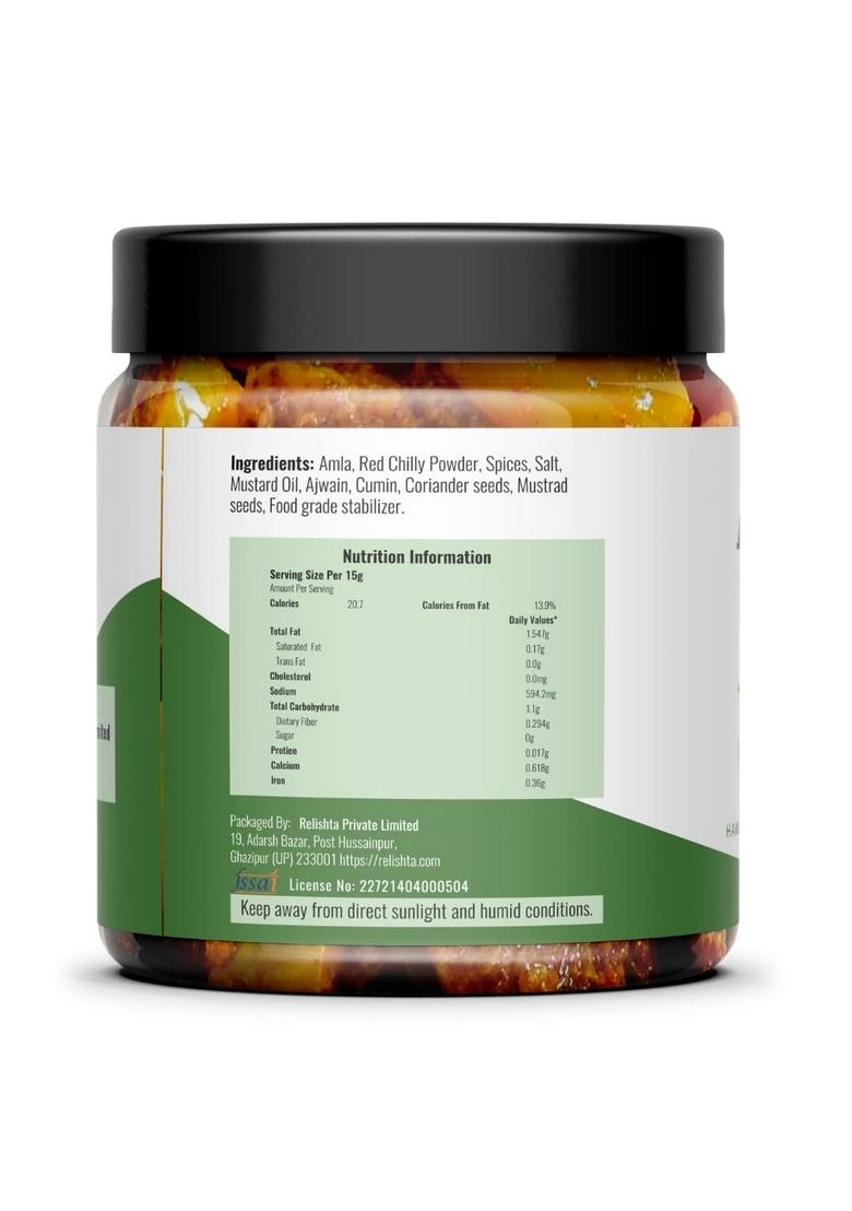 Relishta Amla Garlic Pickle Combo 2X250G Premium Less Oil Homemade
