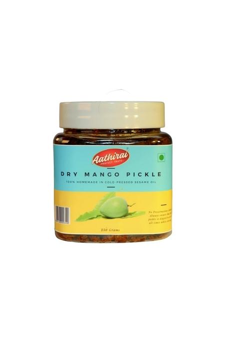 Aathirai Dry Mango Pickle 250G No Artifical Preservative | 100 Natural Organic Homemade With Cold Pressed Sesame Oil Less More Healthy
