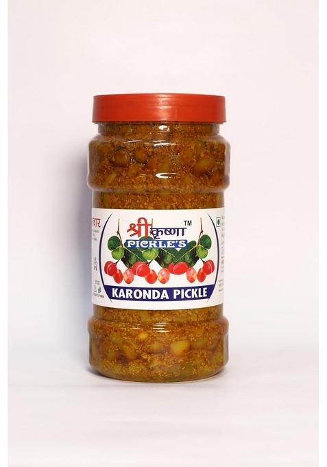 Shri Krishna Pickles Karonda Pickle Ka Achar In Mustard Oil Truly Homemade Traditional Indian Taste No Preservatives Plastic Jar 500Gm