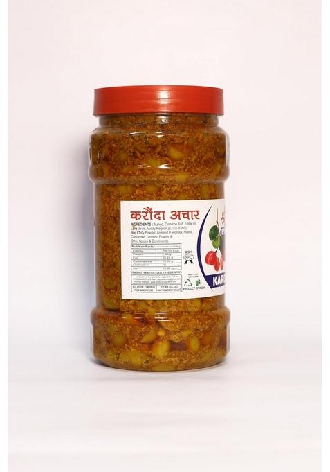Shri Krishna Pickles Karonda Pickle Ka Achar In Mustard Oil Truly Homemade Traditional Indian Taste No Preservatives Plastic Jar 500Gm