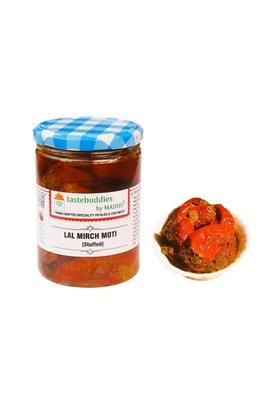 Tastebuddies By Madhu Madhu® Bharwa Lal Mirch Pickle 450 Gm Handcrafted Homemade Banarasi Style Stuffed Red Chili With Spices Grandma