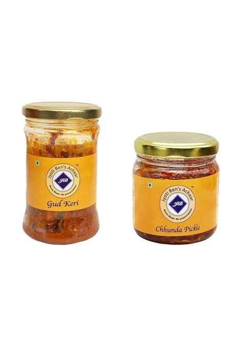 Jyoti Ben'S Combo Of Acchar Gud Keri And Chhunda Pickle