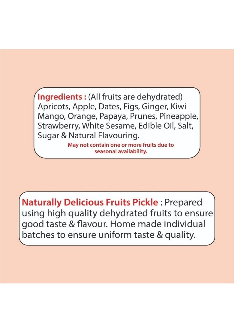 Frootz Pickle Classic Mixed Fruit | Tangy Sweet Spicy Flavoured 500Gm Pack Of 1