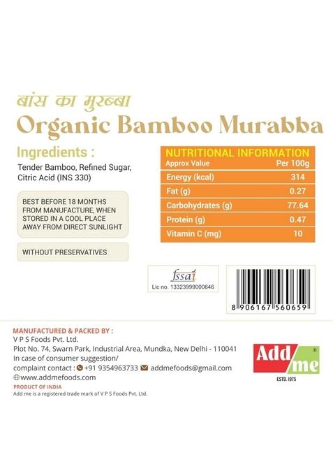 Add Me Special Bamboo Bans Murabba 750 G X2 Homemade Without Syrup Immunity Boosters