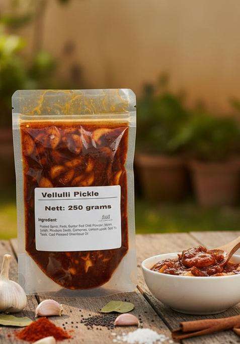 Kalagura Gampa Garlic Pickle Vellulli Agrahaaram Special Coldpressed Oil 250 Grams