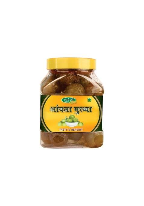 Swadeshi Haridwar Ayurved Aml Each A Murabba | Natural Indian Gooseberry Preserve 1Kg Pack Of 3