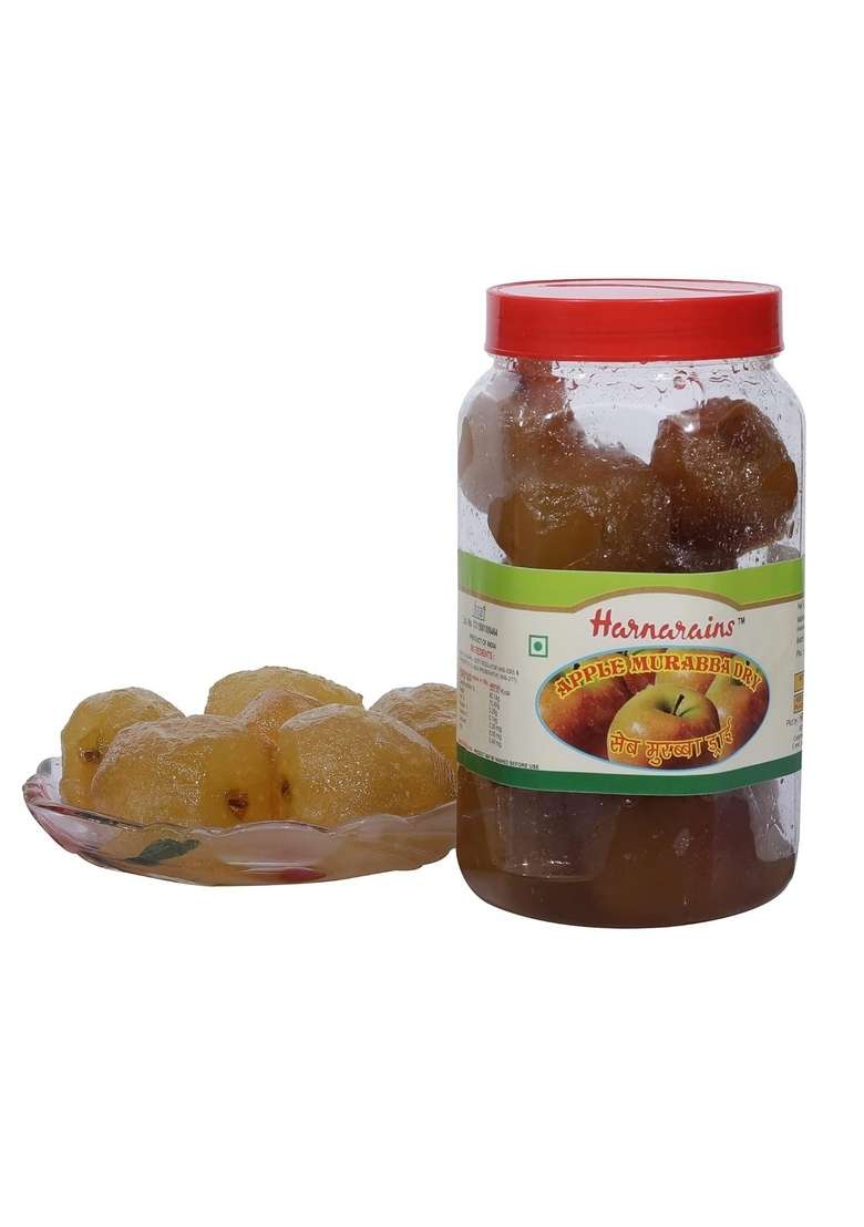 Harnarains International Old Delhi Murabba Apple Glazed Dry 900 Grams - Indya