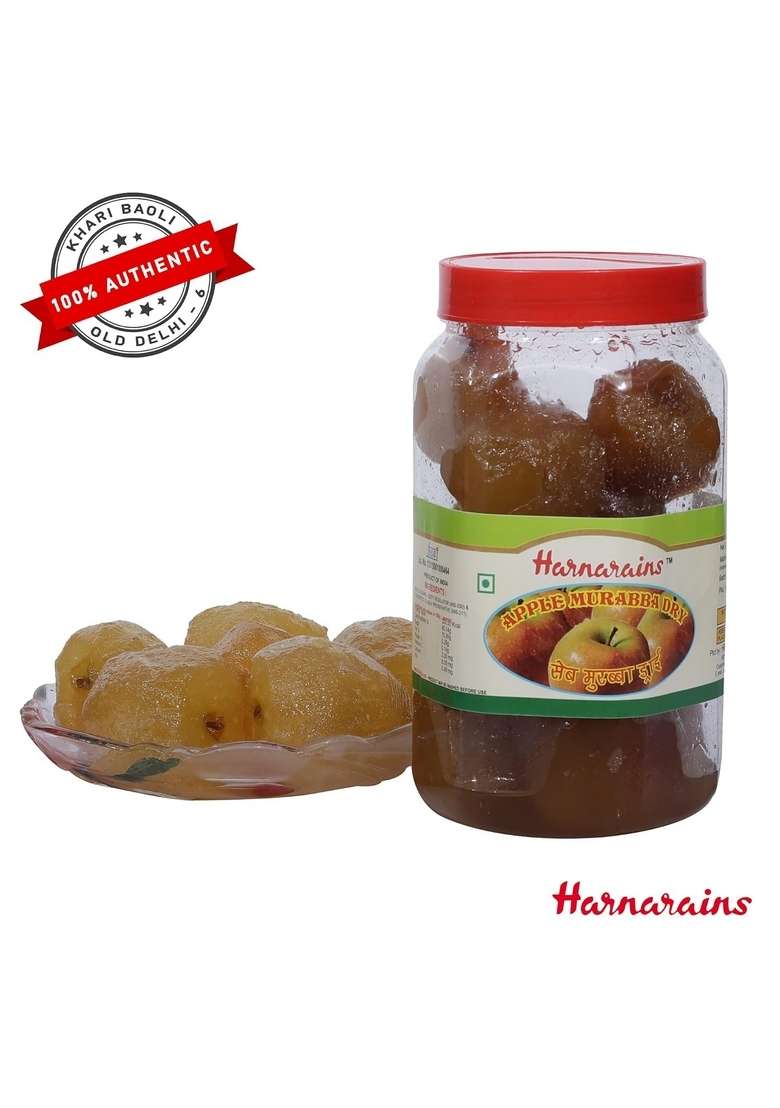 Harnarains International Old Delhi Murabba Apple Glazed Dry 900 Grams - Indya