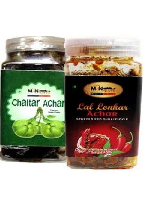 Monbangla Authentic Bengali Achar Combo Chalta 200G Lal Lonkar Pur Bhora