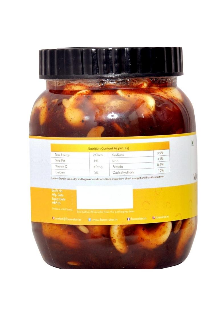 Farm Star Mango Dry Fruits Chutney|Aam Ki Chutney 500G 350 G Jaggery Cubes Free