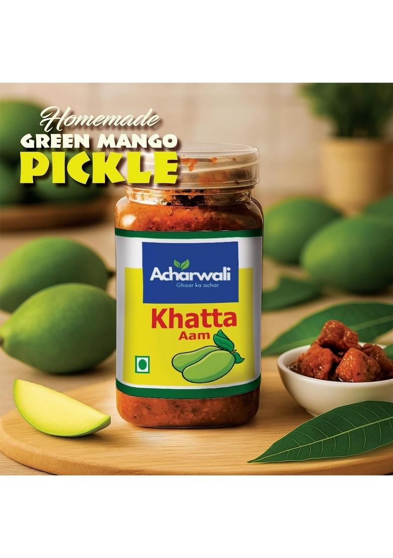Acharwali Ghaar Ka Achar Homemade Khatta Aam | Combination Of Spicy Tangy Sweet Flavour Jar 250G