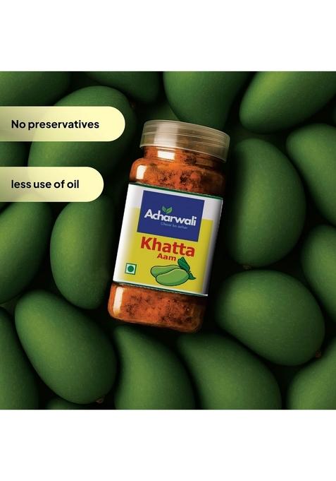 Acharwali Ghaar Ka Achar Homemade Khatta Aam | Combination Of Spicy Tangy Sweet Flavour Jar 250G
