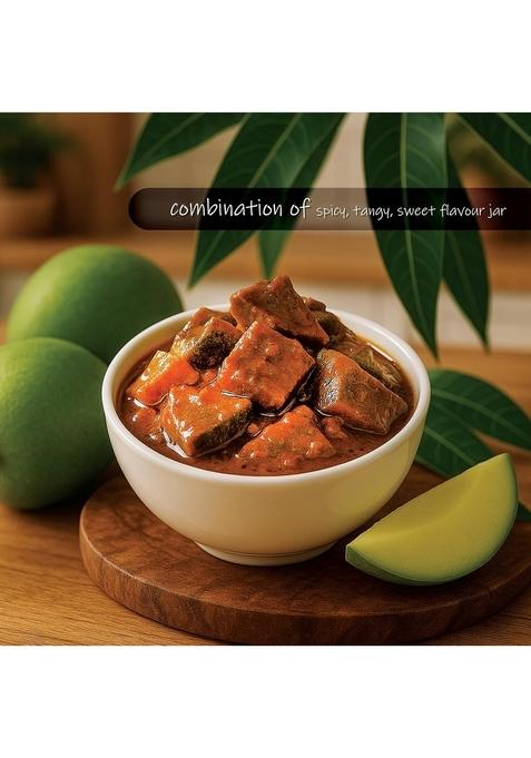 Acharwali Ghaar Ka Achar Homemade Khatta Aam | Combination Of Spicy Tangy Sweet Flavour Jar 250G