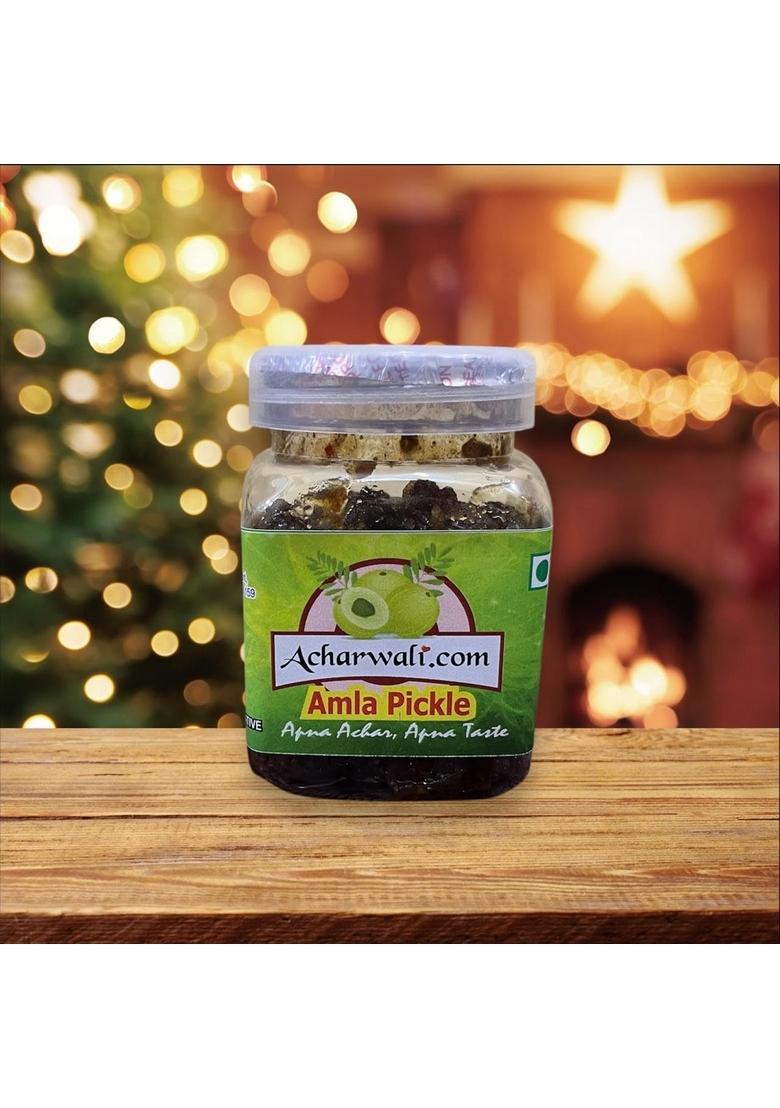 Acharwali Com Homemade Amla Pickle | Combination Of Spicy Tangy Sweet Flavour Jar 250G