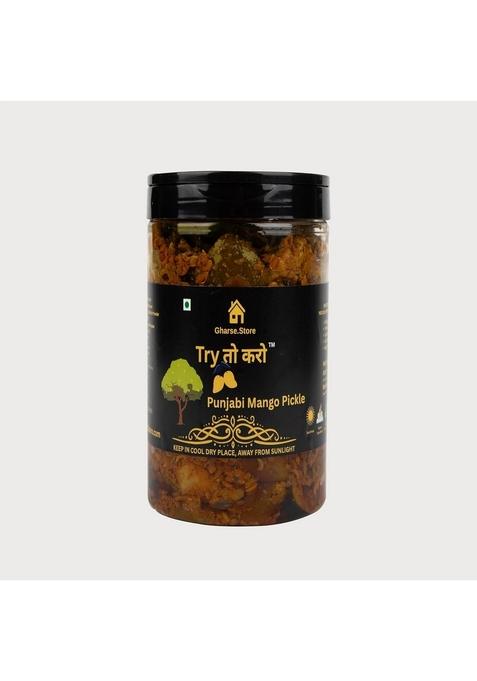 Gharse Store Try To Karo Punjabi Aam Ka Achaar | Kairi Raw Mango Pickle Spicy Mustard Oil 650Gm