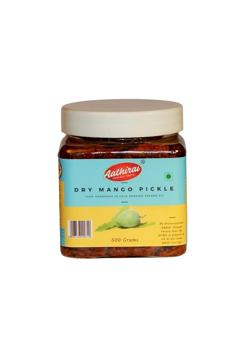 Aathirai Dry Mango Pickle 500G | Homemade Using Cold Pressed Chekku Sesame Oil