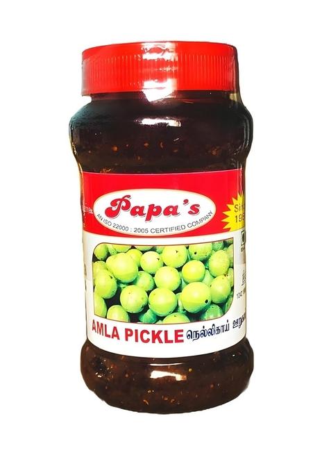 Papa'S Papas Amla [Gooseberry] Pickle 300Gm[ Made With Mustard Oil ] The Authentic South Indian Falvoured