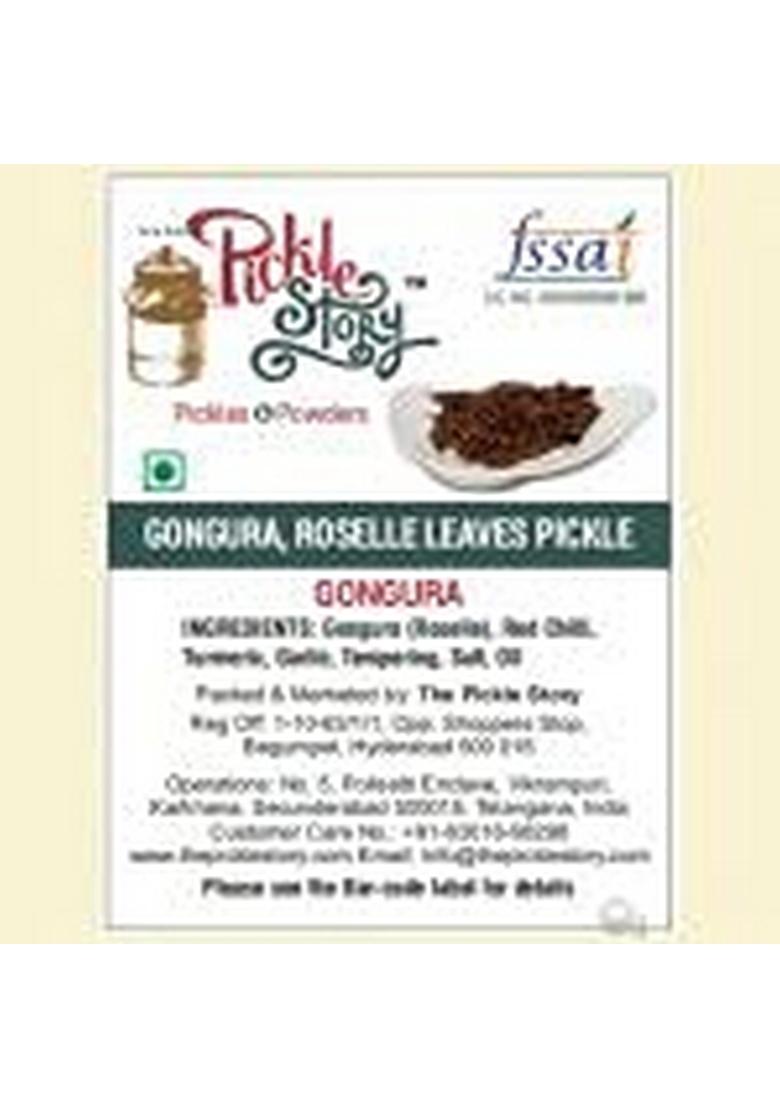The Pickle Story Gongura Roselle Leaves |An Authentic Homemade | Telugu Style Achar |Traditional South Indian Taste| Andhra Pickles Tangy Spicy Sour And Salty 250Gm Pouch