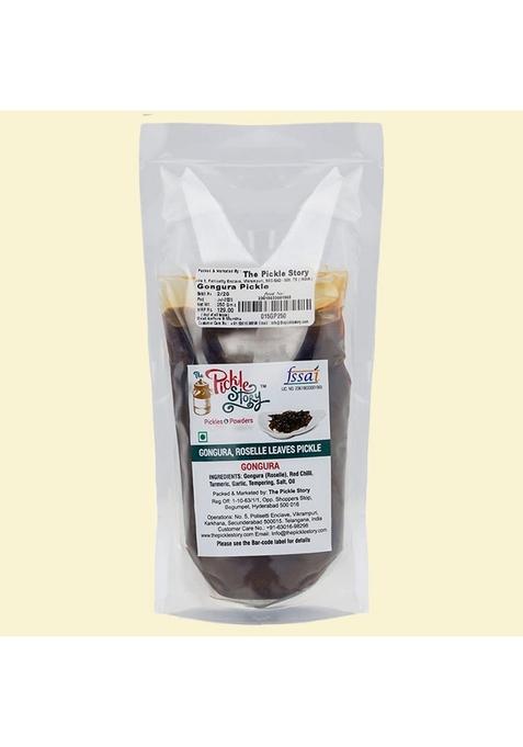 The Pickle Story Gongura Roselle Leaves |An Authentic Homemade | Telugu Style Achar |Traditional South Indian Taste| Andhra Pickles Tangy Spicy Sour And Salty 250Gm Pouch