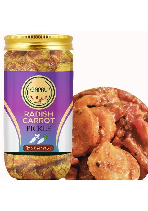 Gapru Pickle Banarasi Carrot Radish Home Made Gajar Mooli Ka Achar 400 Gm I Taste Bhi Health Homemade Organic