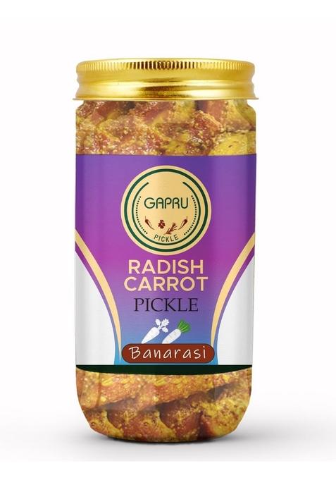 Gapru Pickle Banarasi Carrot Radish Home Made Gajar Mooli Ka Achar 400 Gm I Taste Bhi Health Homemade Organic