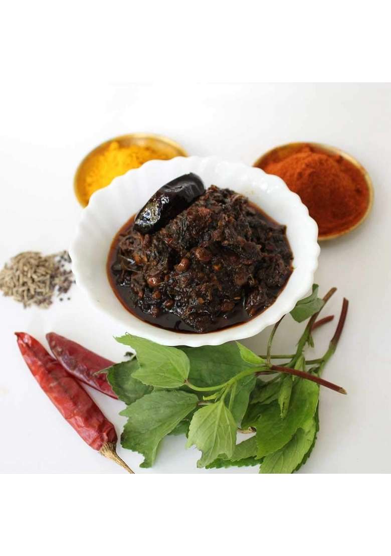 Sitara Foods Gongura Pickle Sorrel Leaves Aachar Without Garlic Home Made 500 Grams Pack - Indya