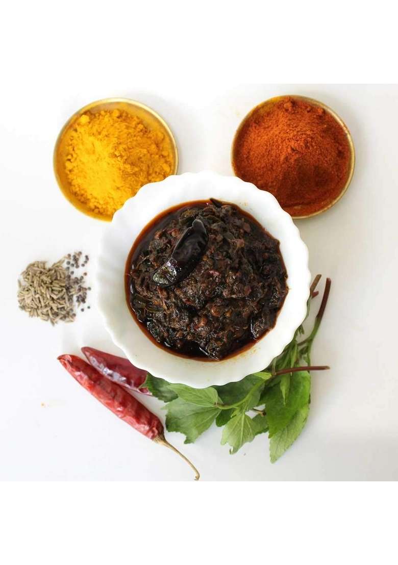 Sitara Foods Gongura Pickle Sorrel Leaves Aachar Without Garlic Home Made 500 Grams Pack - Indya