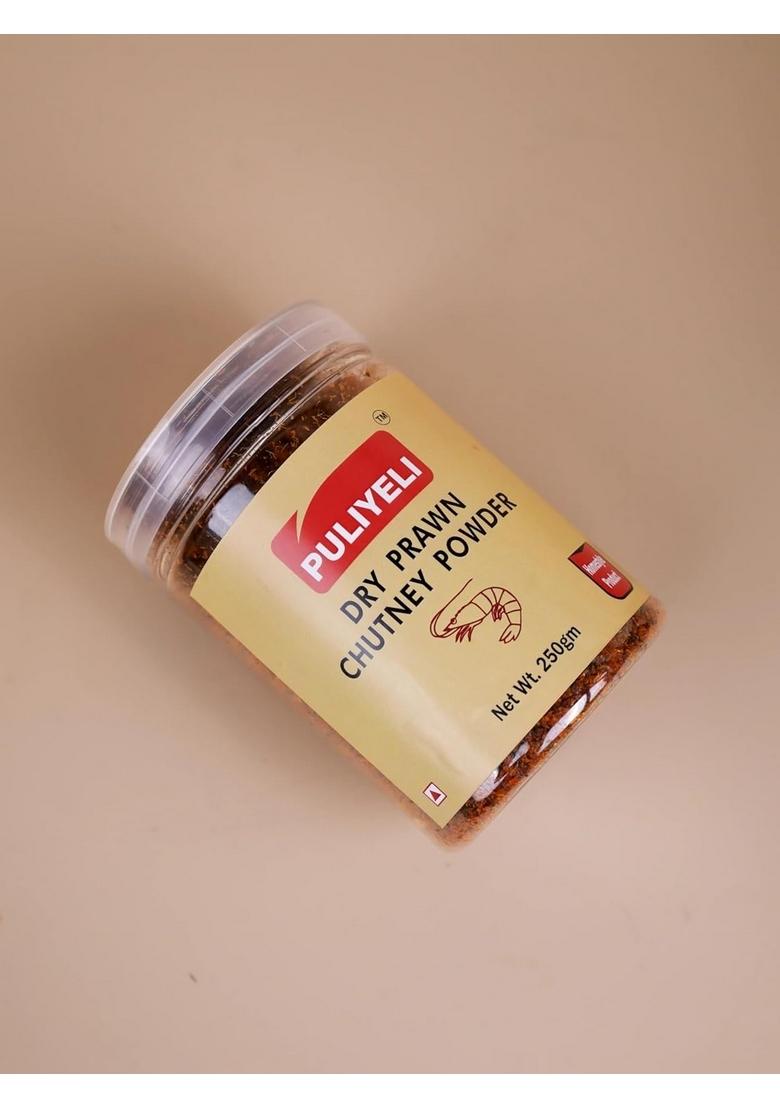 Puliyeli Dry Prawn Chutney Powder 250Gm Spicy Seafood Podi | Traditional South Indian Style Ready To Eat Homemade Taste No Preservatives |Authentic Coastal Flavor |Dry For Rice Idli Dosa