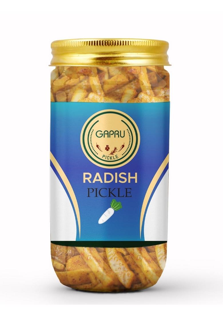 Gapru Pickle Radish Homemade Mooli Ka Aachar 400G | Organic North Indian Healthy Traditional Home Made Achaar