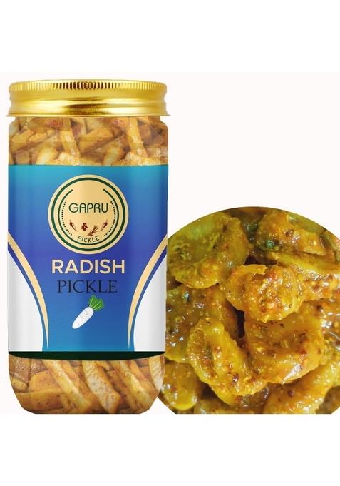 Gapru Pickle Radish Homemade Mooli Ka Aachar 400G | Organic North Indian Healthy Traditional Home Made Achaar