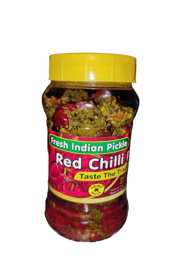 Fresh Indian Pickle | Stuffed Red Chilli And Garlic Combo Homemade Ghar Ka Achar Desi