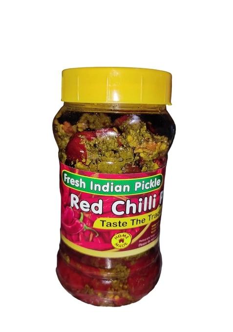 Fresh Indian Pickle | Stuffed Red Chilli And Garlic Combo Homemade Ghar Ka Achar Desi