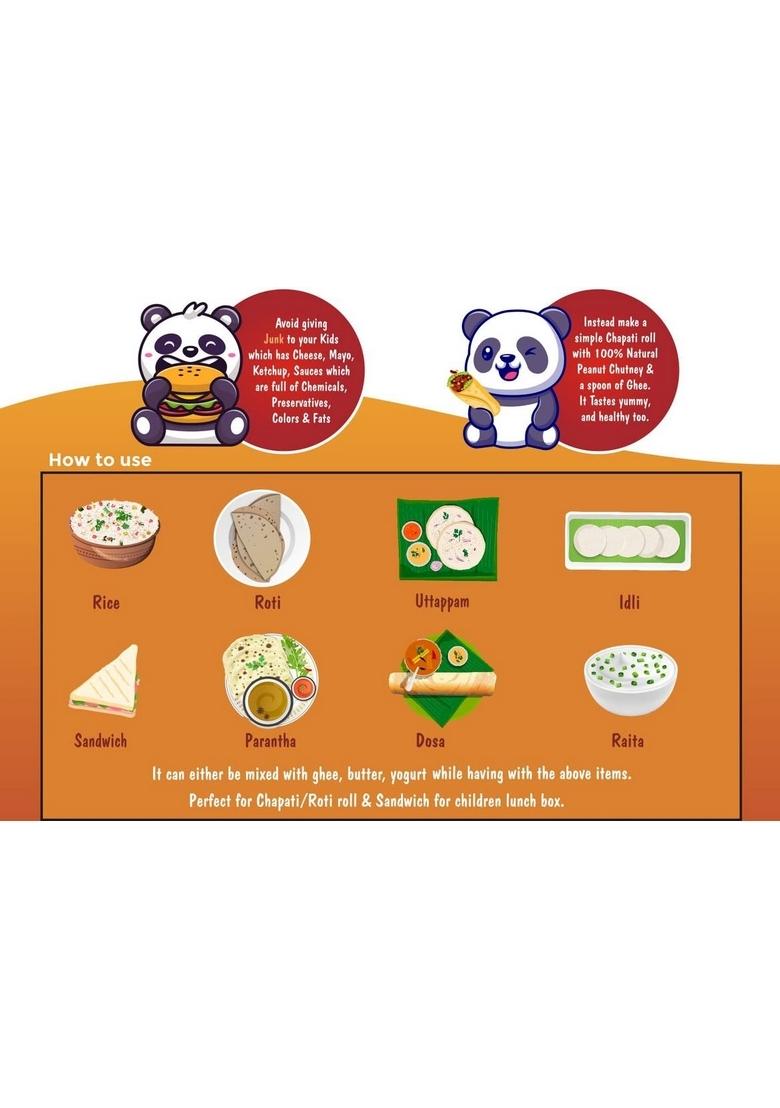 Healthy Panda Uttar Karnataka’S Famous Pounded Peanut Garlic Chutney Powder 1 Kg Groundnut Shenga Lasun Shengha Solapur