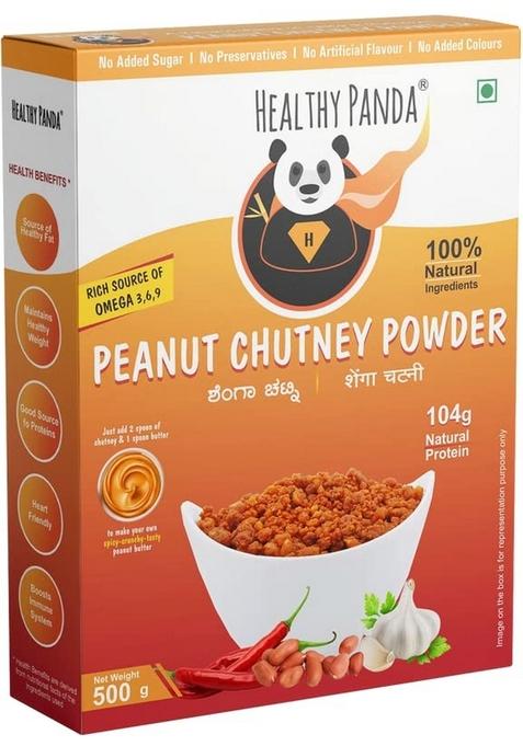 Healthy Panda Uttar Karnataka’S Famous Pounded Peanut Garlic Chutney Powder 1 Kg Groundnut Shenga Lasun Shengha Solapur