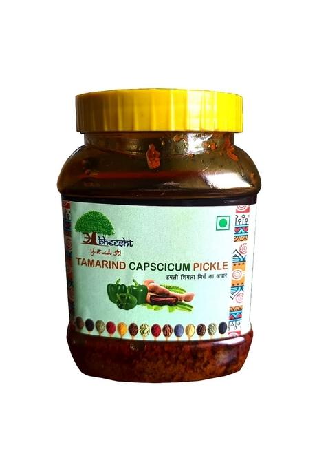 Abheesht Tamarind Capsicum Pickle 400Gm | Homemade Traditional Achar Imli Shimla Mirchi In Mustard Oil And Sun Dry