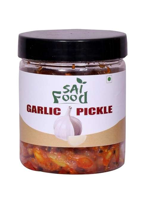 Sai Food Full Pieces Homemade Punjabi Garlic Pickle Lashun Ka Achar 250Gm ||Traditional Flavor Tasty Spicy ||