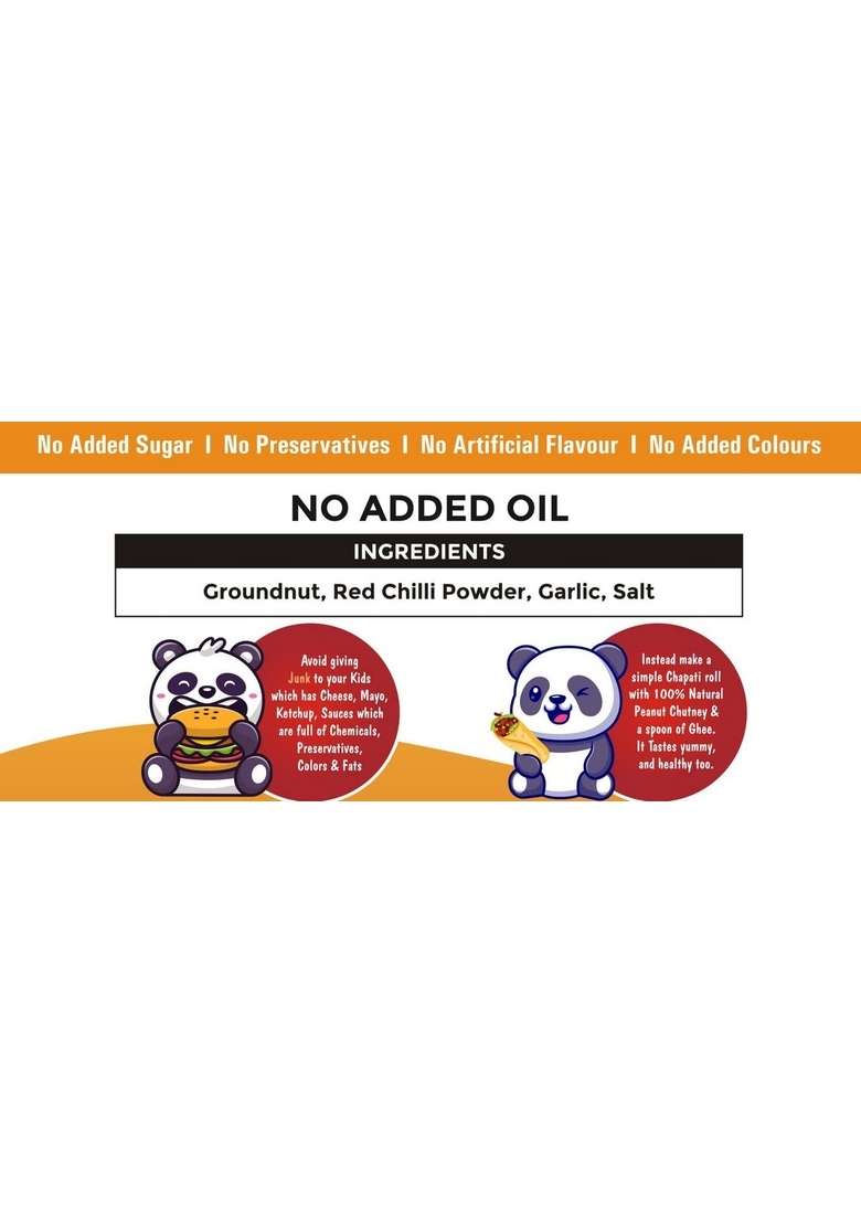 Healthy Panda Uttar Karnataka’S Famous Pounded Peanut Garlic Chutney Powder 500 G Groundnut Shenga 100 Natural - Indya